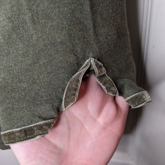 North west Blue olive green velvet trimmed jacket - Picture 4 of 5